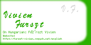 vivien furszt business card